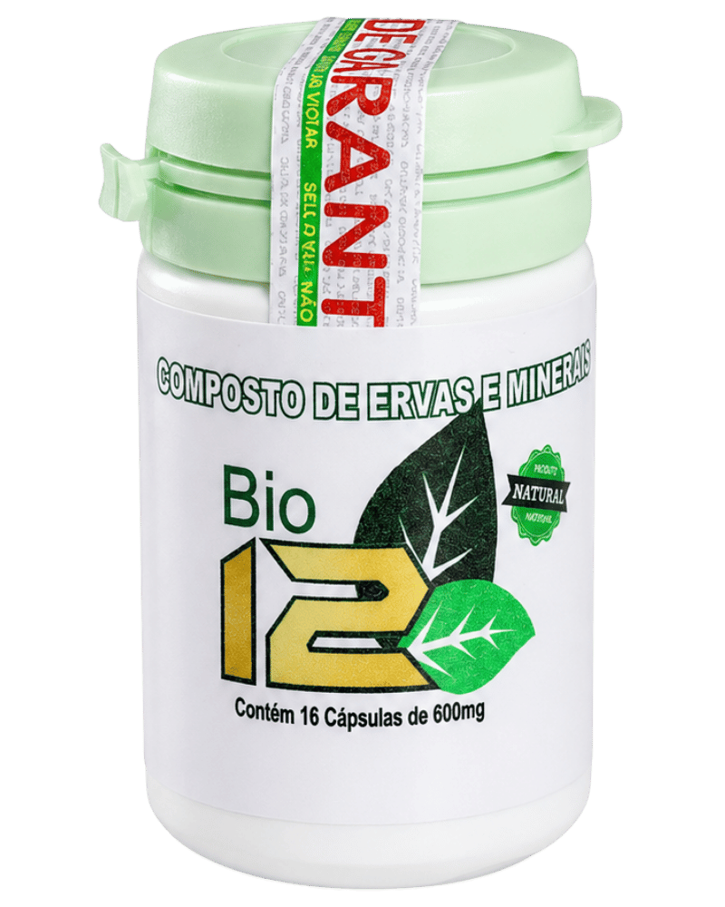 Bio 12 – Composto de Ervas e Minerais – 16 Cápsulas de 600mg